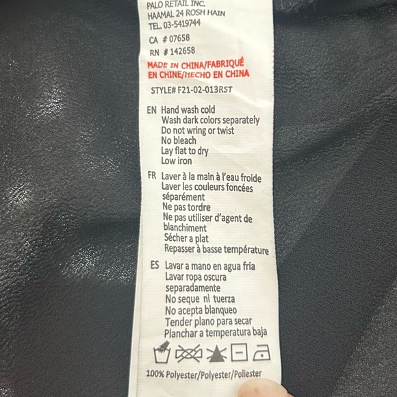 💎Forever 21 Black Button-Up Shirt with Rhinestome Trim Large NWOT - Picture 7 of 7